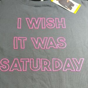 Wildfox Charcoal Top with Pink Broken Heart